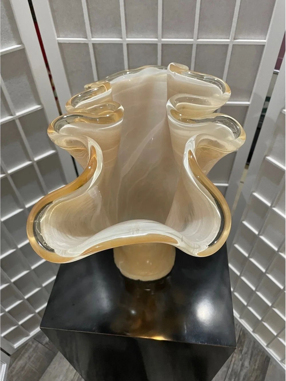 Vintage MCM Murano Style Vase